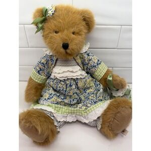 Rare and Retired 2009 Boyds Collection Lacey B Florabloom Teddy Bear 16in Enesco